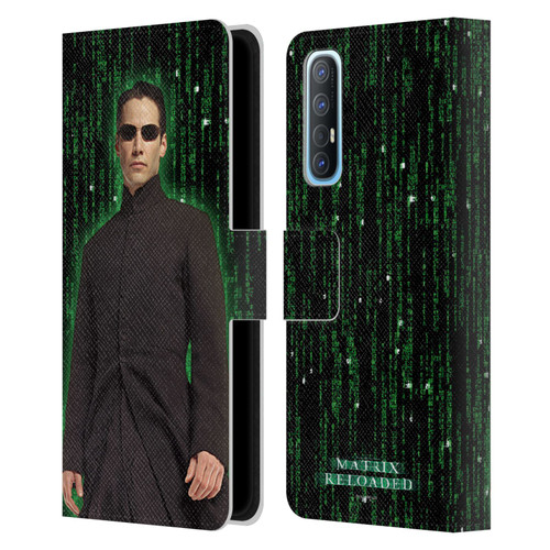 The Matrix Reloaded Key Art Neo 1 Leather Book Wallet Case Cover For OPPO Find X2 Neo 5G