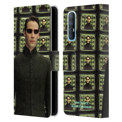 The Matrix Reloaded Key Art Neo 2 Leather Book Wallet Case Cover For OPPO Find X2 Neo 5G