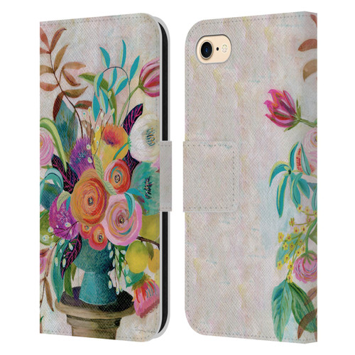 Suzanne Allard Floral Graphics Charleston Glory Leather Book Wallet Case Cover For Apple iPhone 7 / 8 / SE 2020 & 2022