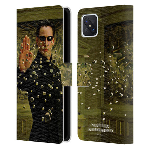 The Matrix Reloaded Key Art Neo 3 Leather Book Wallet Case Cover For OPPO Reno4 Z 5G