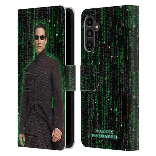 The Matrix Reloaded Key Art Neo 1 Leather Book Wallet Case Cover For Samsung Galaxy A13 5G (2021)