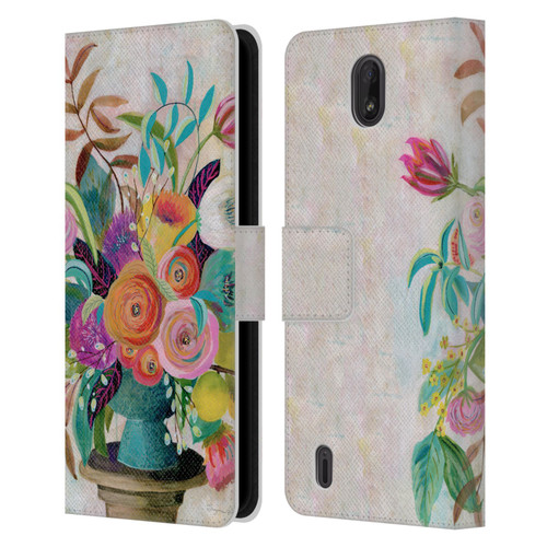 Suzanne Allard Floral Graphics Charleston Glory Leather Book Wallet Case Cover For Nokia C01 Plus/C1 2nd Edition