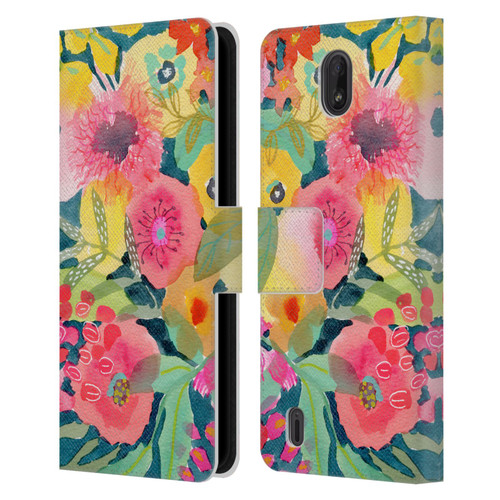 Suzanne Allard Floral Graphics Delightful Leather Book Wallet Case Cover For Nokia C01 Plus/C1 2nd Edition