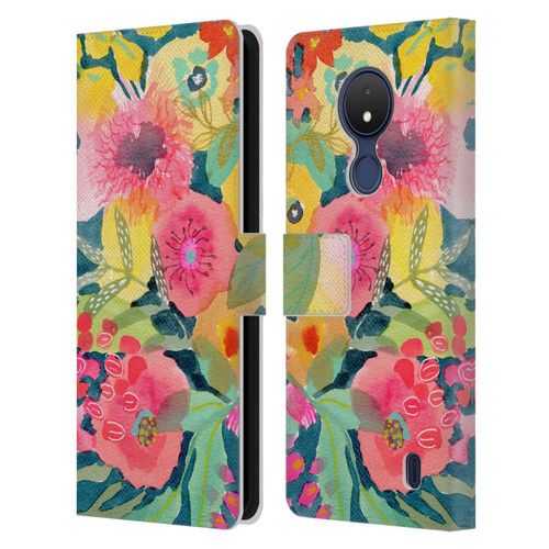 Suzanne Allard Floral Graphics Delightful Leather Book Wallet Case Cover For Nokia C21