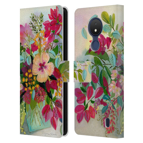 Suzanne Allard Floral Graphics Flamands Leather Book Wallet Case Cover For Nokia C21