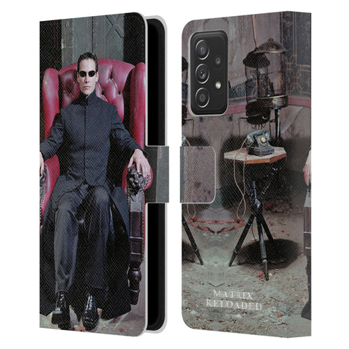 The Matrix Reloaded Key Art Neo 4 Leather Book Wallet Case Cover For Samsung Galaxy A52 / A52s / 5G (2021)