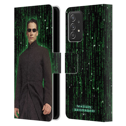 The Matrix Reloaded Key Art Neo 1 Leather Book Wallet Case Cover For Samsung Galaxy A53 5G (2022)