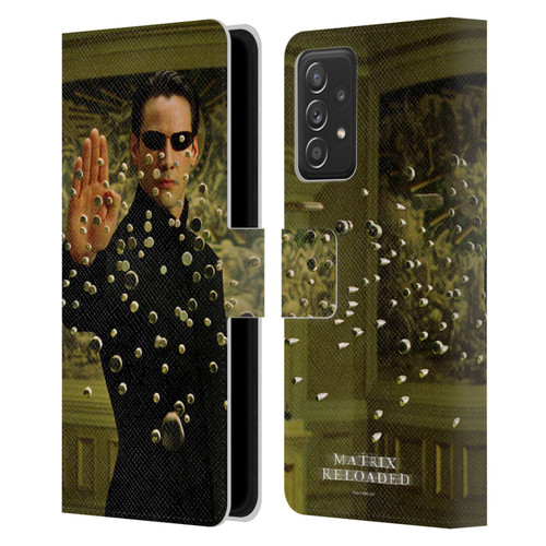 The Matrix Reloaded Key Art Neo 3 Leather Book Wallet Case Cover For Samsung Galaxy A53 5G (2022)