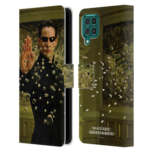 The Matrix Reloaded Key Art Neo 3 Leather Book Wallet Case Cover For Samsung Galaxy F62 (2021)