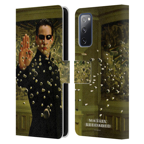 The Matrix Reloaded Key Art Neo 3 Leather Book Wallet Case Cover For Samsung Galaxy S20 FE / 5G