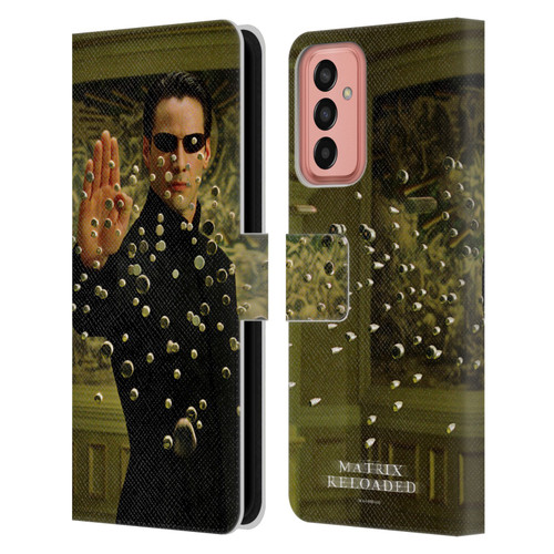 The Matrix Reloaded Key Art Neo 3 Leather Book Wallet Case Cover For Samsung Galaxy M13 (2022)