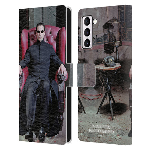 The Matrix Reloaded Key Art Neo 4 Leather Book Wallet Case Cover For Samsung Galaxy S21+ 5G