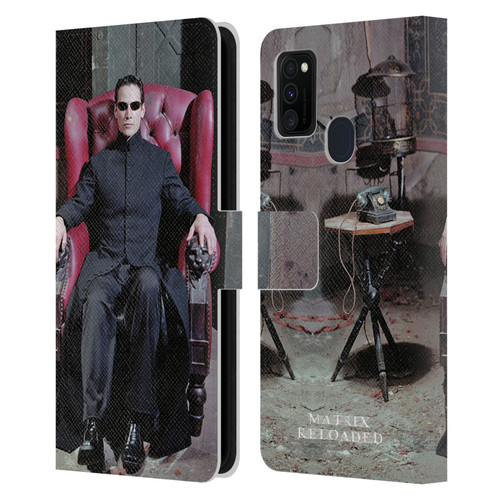The Matrix Reloaded Key Art Neo 4 Leather Book Wallet Case Cover For Samsung Galaxy M30s (2019)/M21 (2020)