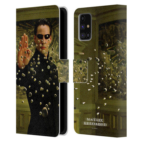 The Matrix Reloaded Key Art Neo 3 Leather Book Wallet Case Cover For Samsung Galaxy M31s (2020)