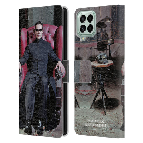 The Matrix Reloaded Key Art Neo 4 Leather Book Wallet Case Cover For Samsung Galaxy M33 (2022)