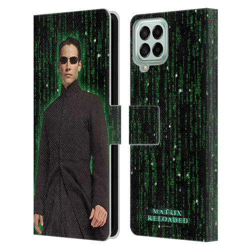 The Matrix Reloaded Key Art Neo 1 Leather Book Wallet Case Cover For Samsung Galaxy M53 (2022)