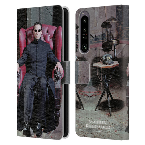 The Matrix Reloaded Key Art Neo 4 Leather Book Wallet Case Cover For Sony Xperia 1 IV