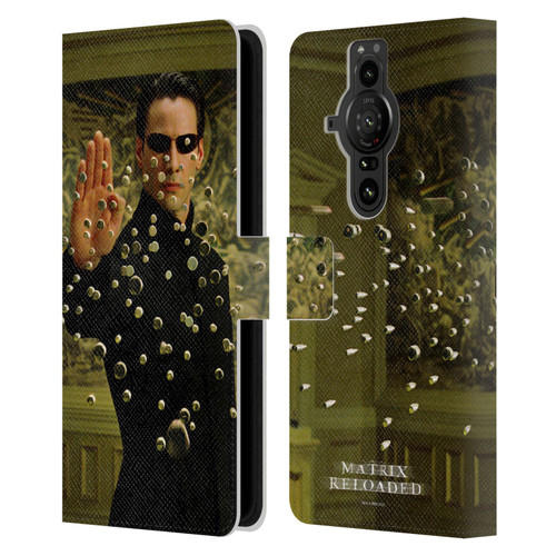 The Matrix Reloaded Key Art Neo 3 Leather Book Wallet Case Cover For Sony Xperia Pro-I