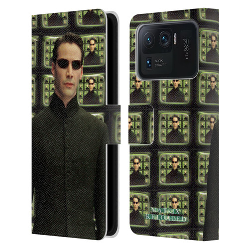 The Matrix Reloaded Key Art Neo 2 Leather Book Wallet Case Cover For Xiaomi Mi 11 Ultra