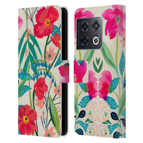 Suzanne Allard Floral Graphics Garden Party Leather Book Wallet Case Cover For OnePlus 10 Pro