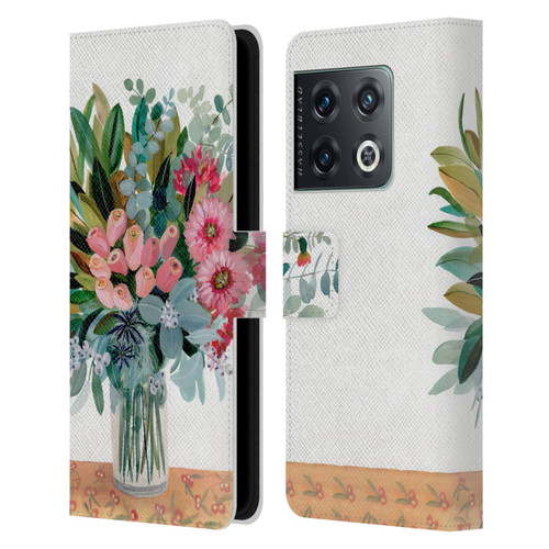 Suzanne Allard Floral Graphics Magnolia Surrender Leather Book Wallet Case Cover For OnePlus 10 Pro