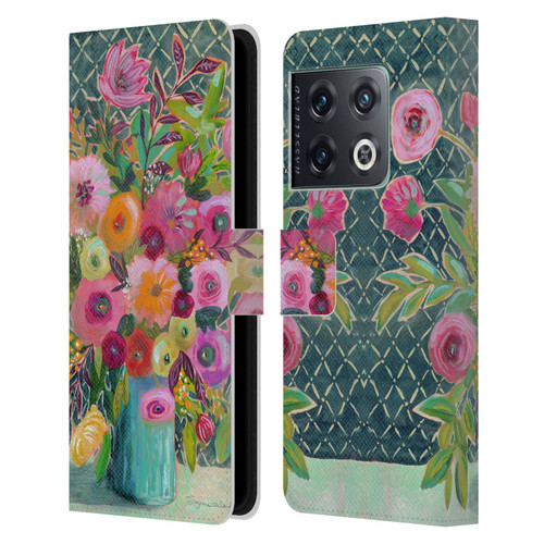 Suzanne Allard Floral Graphics Hope Springs Leather Book Wallet Case Cover For OnePlus 10 Pro