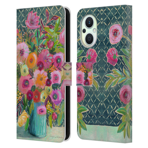 Suzanne Allard Floral Graphics Hope Springs Leather Book Wallet Case Cover For OPPO Reno8 Lite