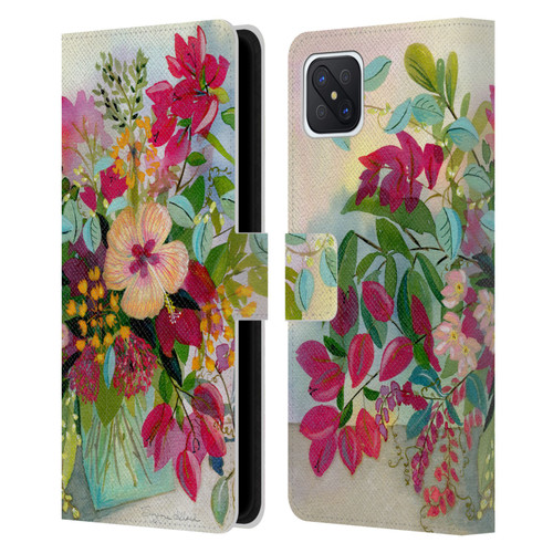 Suzanne Allard Floral Graphics Flamands Leather Book Wallet Case Cover For OPPO Reno4 Z 5G