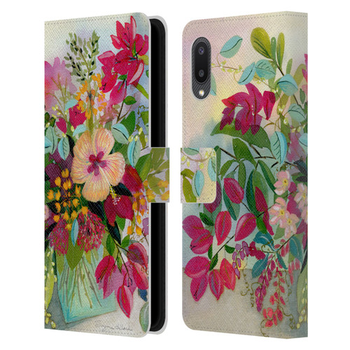 Suzanne Allard Floral Graphics Flamands Leather Book Wallet Case Cover For Samsung Galaxy A02/M02 (2021)