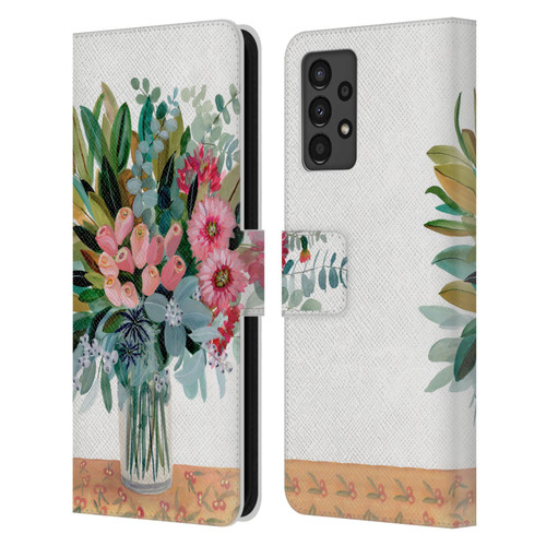 Suzanne Allard Floral Graphics Magnolia Surrender Leather Book Wallet Case Cover For Samsung Galaxy A13 (2022)