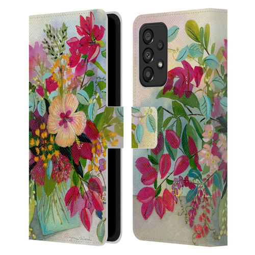 Suzanne Allard Floral Graphics Flamands Leather Book Wallet Case Cover For Samsung Galaxy A33 5G (2022)