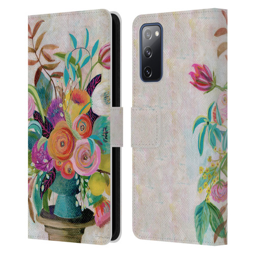 Suzanne Allard Floral Graphics Charleston Glory Leather Book Wallet Case Cover For Samsung Galaxy S20 FE / 5G