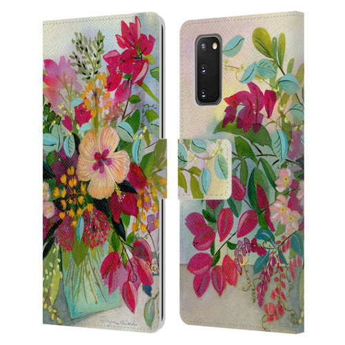 Suzanne Allard Floral Graphics Flamands Leather Book Wallet Case Cover For Samsung Galaxy S20 / S20 5G