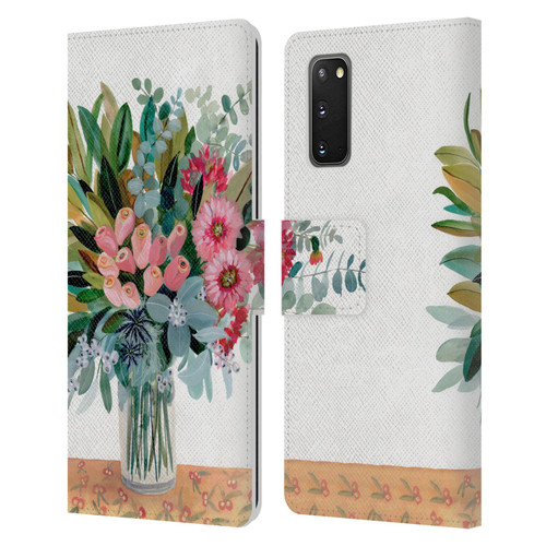 Suzanne Allard Floral Graphics Magnolia Surrender Leather Book Wallet Case Cover For Samsung Galaxy S20 / S20 5G