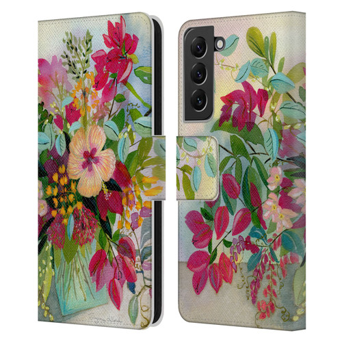 Suzanne Allard Floral Graphics Flamands Leather Book Wallet Case Cover For Samsung Galaxy S22+ 5G