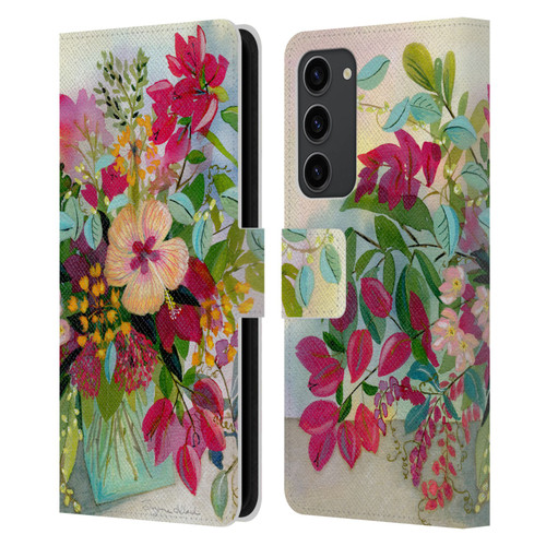 Suzanne Allard Floral Graphics Flamands Leather Book Wallet Case Cover For Samsung Galaxy S23+ 5G