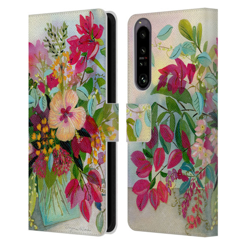 Suzanne Allard Floral Graphics Flamands Leather Book Wallet Case Cover For Sony Xperia 1 IV