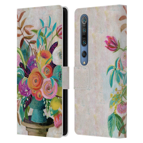 Suzanne Allard Floral Graphics Charleston Glory Leather Book Wallet Case Cover For Xiaomi Mi 10 5G / Mi 10 Pro 5G