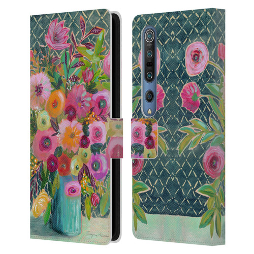 Suzanne Allard Floral Graphics Hope Springs Leather Book Wallet Case Cover For Xiaomi Mi 10 5G / Mi 10 Pro 5G