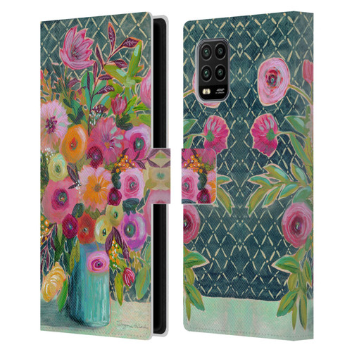Suzanne Allard Floral Graphics Hope Springs Leather Book Wallet Case Cover For Xiaomi Mi 10 Lite 5G