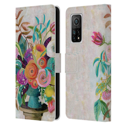 Suzanne Allard Floral Graphics Charleston Glory Leather Book Wallet Case Cover For Xiaomi Mi 10T 5G