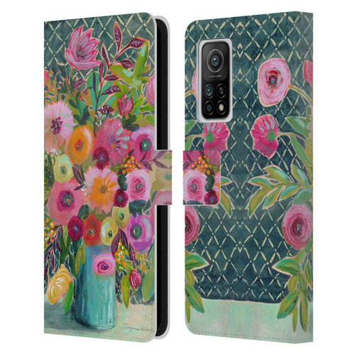 Suzanne Allard Floral Graphics Hope Springs Leather Book Wallet Case Cover For Xiaomi Mi 10T 5G