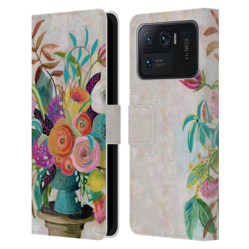 Suzanne Allard Floral Graphics Charleston Glory Leather Book Wallet Case Cover For Xiaomi Mi 11 Ultra