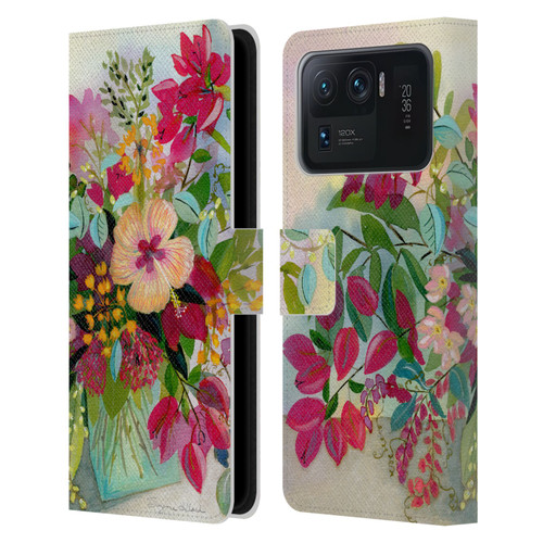 Suzanne Allard Floral Graphics Flamands Leather Book Wallet Case Cover For Xiaomi Mi 11 Ultra