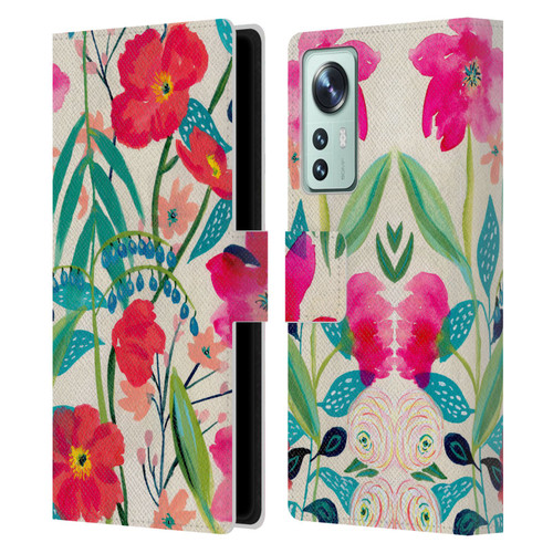 Suzanne Allard Floral Graphics Garden Party Leather Book Wallet Case Cover For Xiaomi 12