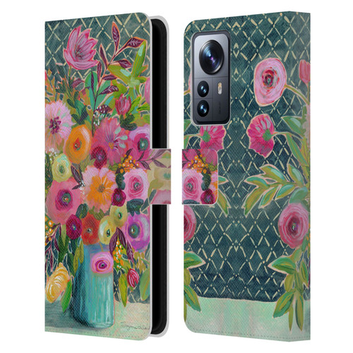 Suzanne Allard Floral Graphics Hope Springs Leather Book Wallet Case Cover For Xiaomi 12 Pro