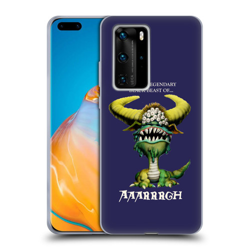 Monty Python Key Art Black Beast Of Aaarrrgh Soft Gel Case for Huawei P40 Pro / P40 Pro Plus 5G