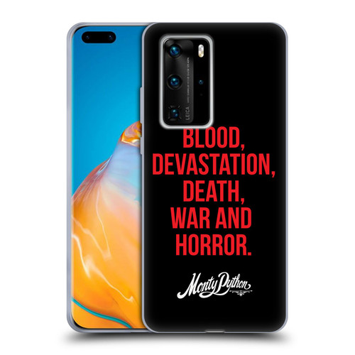 Monty Python Key Art Blood Devastation Death War And Horror Soft Gel Case for Huawei P40 Pro / P40 Pro Plus 5G