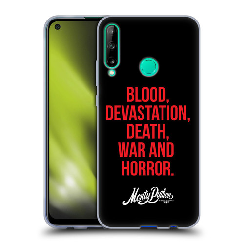 Monty Python Key Art Blood Devastation Death War And Horror Soft Gel Case for Huawei P40 lite E