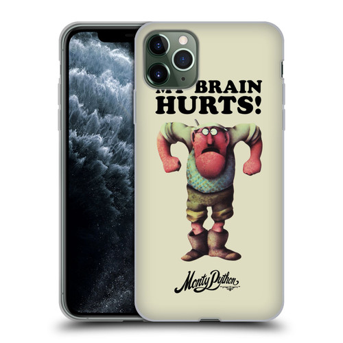 Monty Python Key Art My Brain Hurts Soft Gel Case for Apple iPhone 11 Pro Max